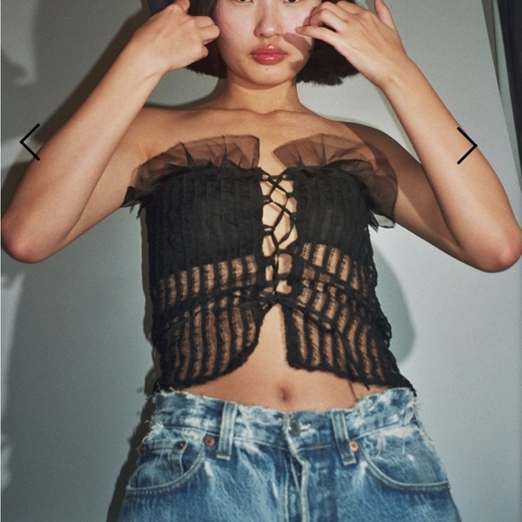 MAISON CLÉO silk bustier - Picture 1 of 1